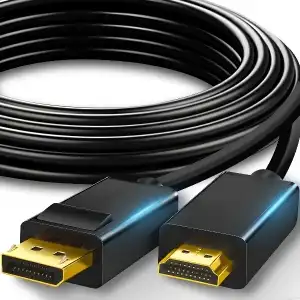 HDMI DISPLAYPORT ADAPTER CABLE 2.0 GOLD PLATED 1.8 M 4K/60HZ