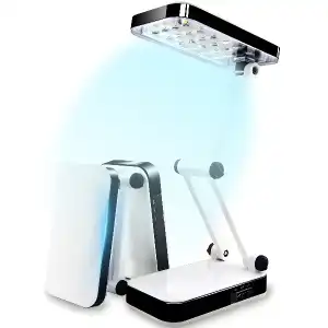 LED DESK LAMP, FOLDABLE, SCHOOL, RECHARGEABLE, PORTABLE, NIGHT LAMP, 24 LEDS - E144