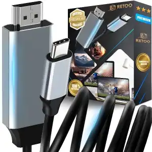 - CABLE ADAPTER USB-C 3.1 TYPE C TO HDMI 4K MHL 200cm -E494-1