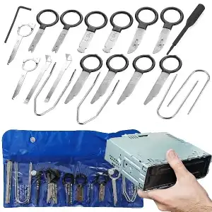 SET OF PULLERS, KEYS FOR REMOVING THE RADIO UPHOLSTERY, DISMANTLING TOOLS