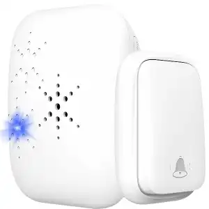WIRELESS WATERPROOF DOOR BELL IP44 WHITE LOUD OUTDOOR