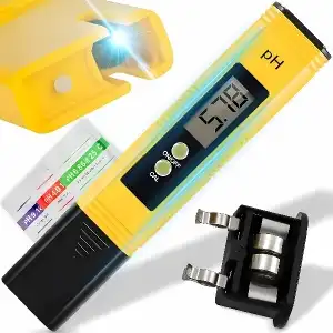 Tester electronic de pH pentru soluții tampon pentru calitatea apei în piscină, calibrare automată