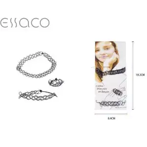 Set 3 buc chokers din plastic, engros