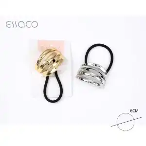 metal ponytail hair tie half ring, wholesale