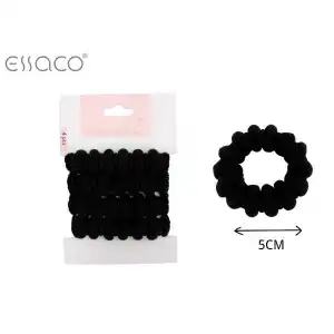 4 pcs/card black hair ties, wholesale