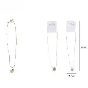 Stone beetle pendant necklace, wholesale