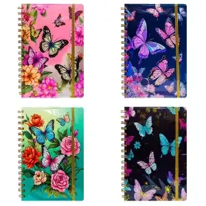 Notes B5, 80 file, Butterfly