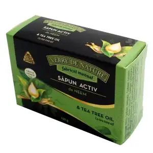Active Neem soap with Tea tree oil 100g, wholesale Supreva