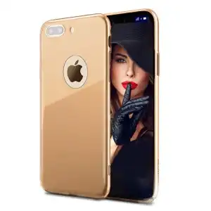 Apple Iphone 8 Plus phone case offers Soft Silk Gold Ultra-thin protection