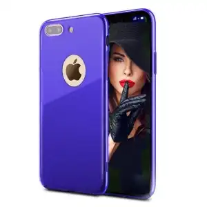 Apple Iphone 7 phone case offers Soft Silk Blue Ultra-thin protection