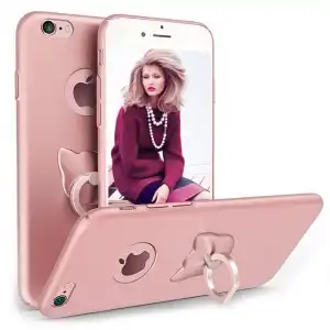 Apple Iphone 6 Plus / 6S Plus phone case Ultrathin protection Matte Rose Silk Ring