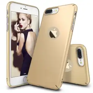 Iphone 7 Plus phone case offers Ultra-thin protection - Silk Gold Matte