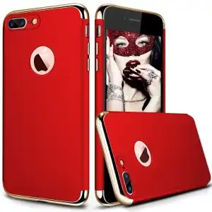 Iphone 7 Plus phone case offers 3in1 Ultra-thin protection - Lux Red Matte