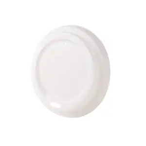 CPLA biodegradable lid, white, for cardboard glasses Ø 90 mm, with drinking hole, set 50 pcs