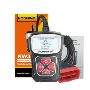 KONNWEI KW310 OBD2 Diagnosis, Red, Error Display + Description, Resets, Live Data, wholesale
