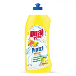 DUAL POWER DETERGENT DE VASE MANUAL -CITRICE 1L - PUSH-PULL, angro Supreva