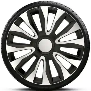 Set jante Avalon argintiu-negru de 15" (4 bucăți)