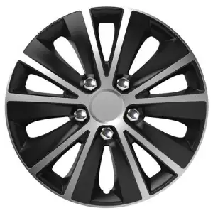 Versaco 15" piece Rapide NC silver-black rim.