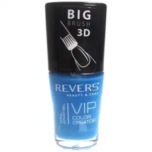 Nail polish Vip, 3D, Reverse, blue, matte, 12 ml, No. 080