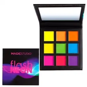 Flash Neon Eyeshadow Palette, 9 Colors, Magic Studio