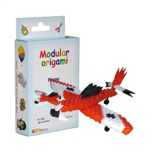 Red Airplane - Kit Creativ Origami Modular DIY
