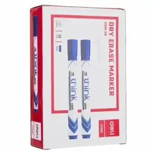 Whiteboard marker Deli Think EU00130 round tip 2mm blue b2b platform