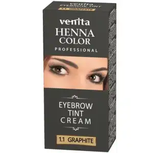Henna Cream Eyebrow Dye, Graphite, 1.1, Venita, 15ml