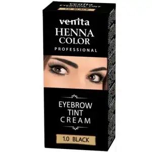 Henna Cream Eyebrow Dye, Venita, Black, 1.0, 15ml