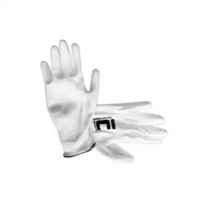 White "bunting evolution" polyester-polyurethane gloves - 9 (cv), DSH 487682 Wholesale Supreva