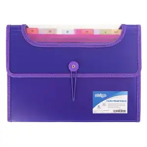 Dosar Strigo Plastic Extensibil A4 6 Compartimente Mov, en-gros Supreva