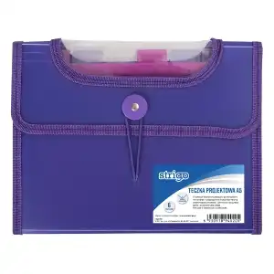 Dosar Strigo Plastic Extensibil A5 6 Compartimente Mov, en-gros Supreva