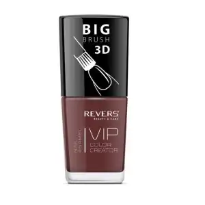 Vip Nail Polish, 3D, Revers, dark brown, 12 ml, No. 024 - Glossy
