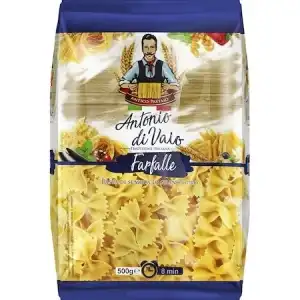 Paste farfalline din grau dur, Antonio di Vaio 500g, 10 buc / bax