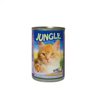 Jungle Cat food bites - Ryba 410g, hurt