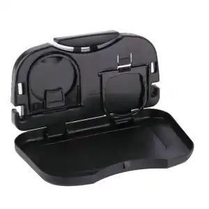 Folding cup holder for backrest with table - panda shape