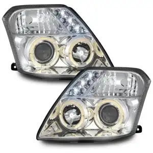 Crystal headlights ANGEL CITROEN EYES C2 (2003-2008) - chrome
