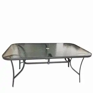 Selena Metal table, gray 160x90x72cm