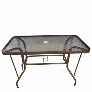 Serefina Metal table, brown 100x60x70cm