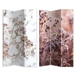 Параван "Дивите цветя II" платно / дърво 120x180x2,5 см