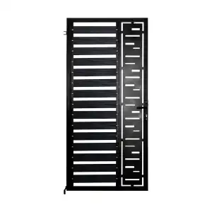 WPC pedestrian gate, STR-19PP, 1000 x 2000 mm - Brown, wholesale