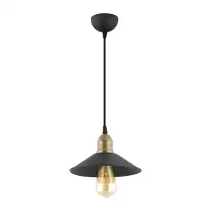 GON Lustra 1 light, black, plastic