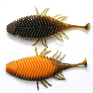 GOBBY FLATHEAD SOFT RUBBER LITE-75mm 5,4g maro-galben