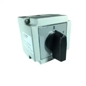 Cased applied industrial switch 12A 4kw 0-1 ON-OFF 1 pole IP54