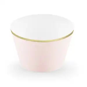 Muffin holder, paper, pink 6pcs/cs, wholesale Supreva