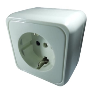 Simple schuko socket applied with child protection 16A IP20