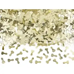 Confetti, Willy, metallic gold, 30 gr/package, wholesale Supreva