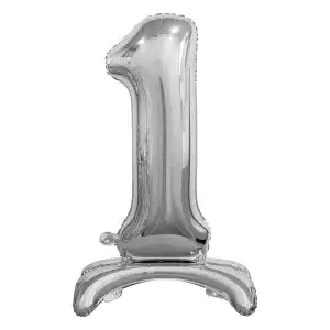 Foil balloon, 1, base, silver, 74cm, wholesale Supreva