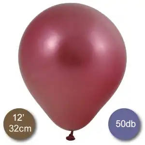 Chrome (mirror) balloons, red, 50pcs/cs, wholesale Supreva