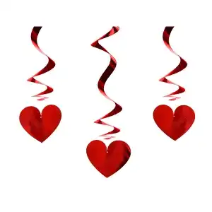 Heart pendant, 60cm, 3 pcs/pack, wholesale Supreva