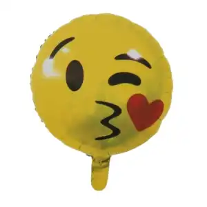Smiley foil balloon, 18/45cm, sphere, wholesale Supreva